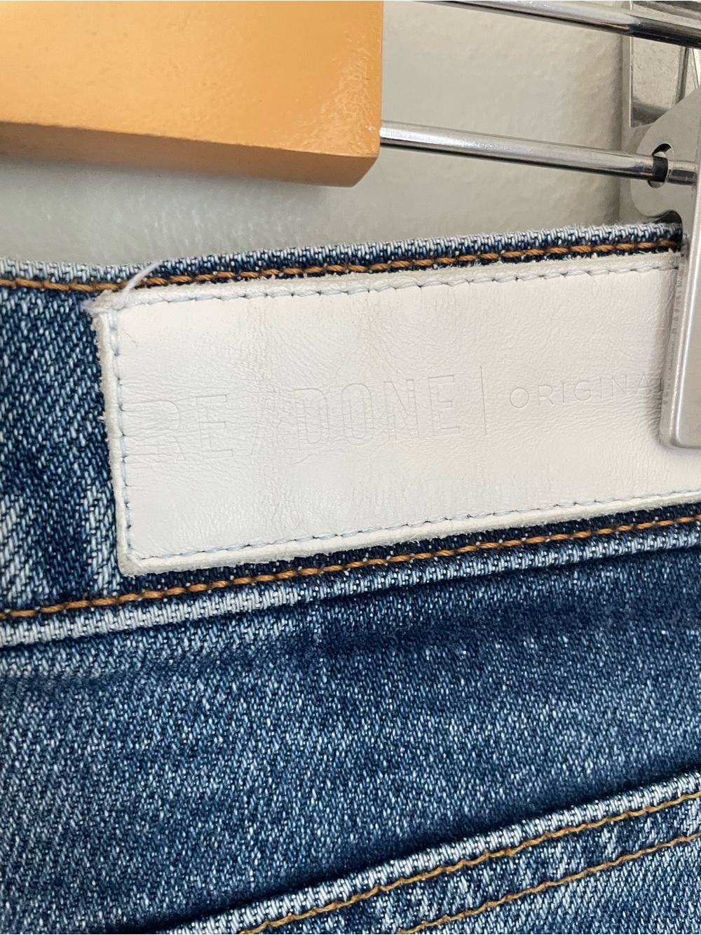 RE/DONE High Rise Ankle Crop Mid 70's Size 25 Denim Casual - Picture 9 of 11